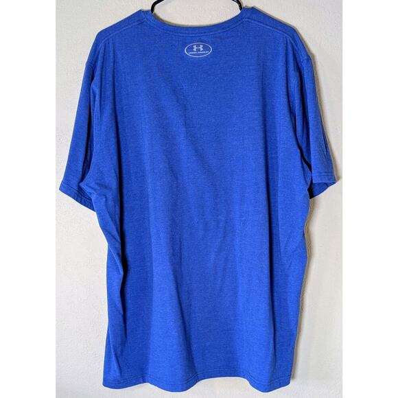 Under Armour Men's USA Flag T-Shirt Size XXL Navy Blue USA Chest Logo Soft EUC - Picture 2 of 6